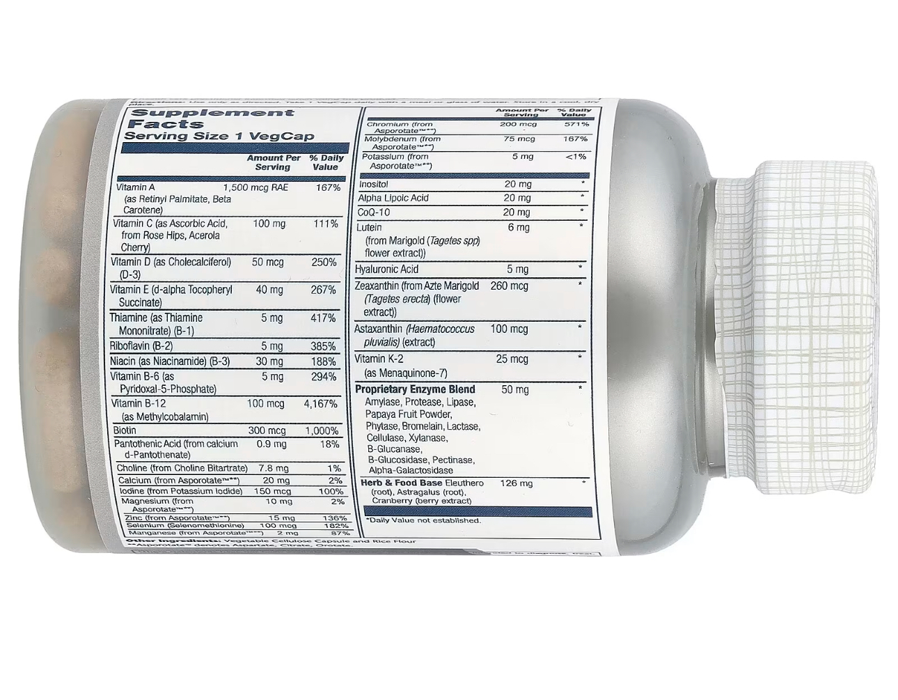 Solaray, Once daily, Мультивитамины для взрослых старше 50 лет, 90 капсул