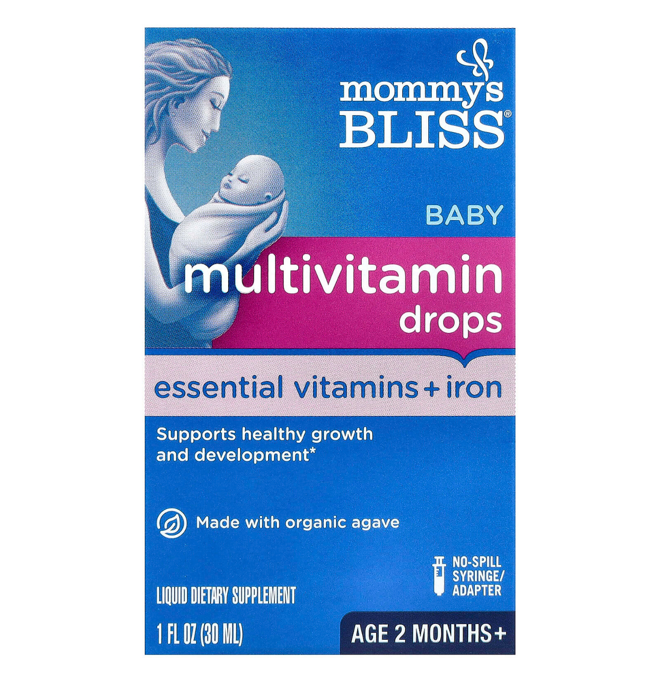 Mommys Bliss, Мульти витамины для младенцев с 2х месяцев. 30 мл