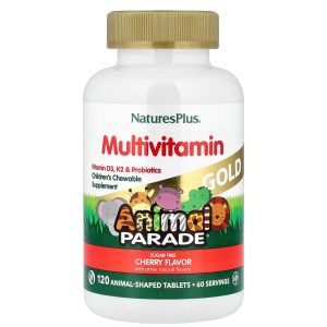 Natures Plus, Animal parade, Детские мультивитамины, 120 таблеток, вишневый вкус