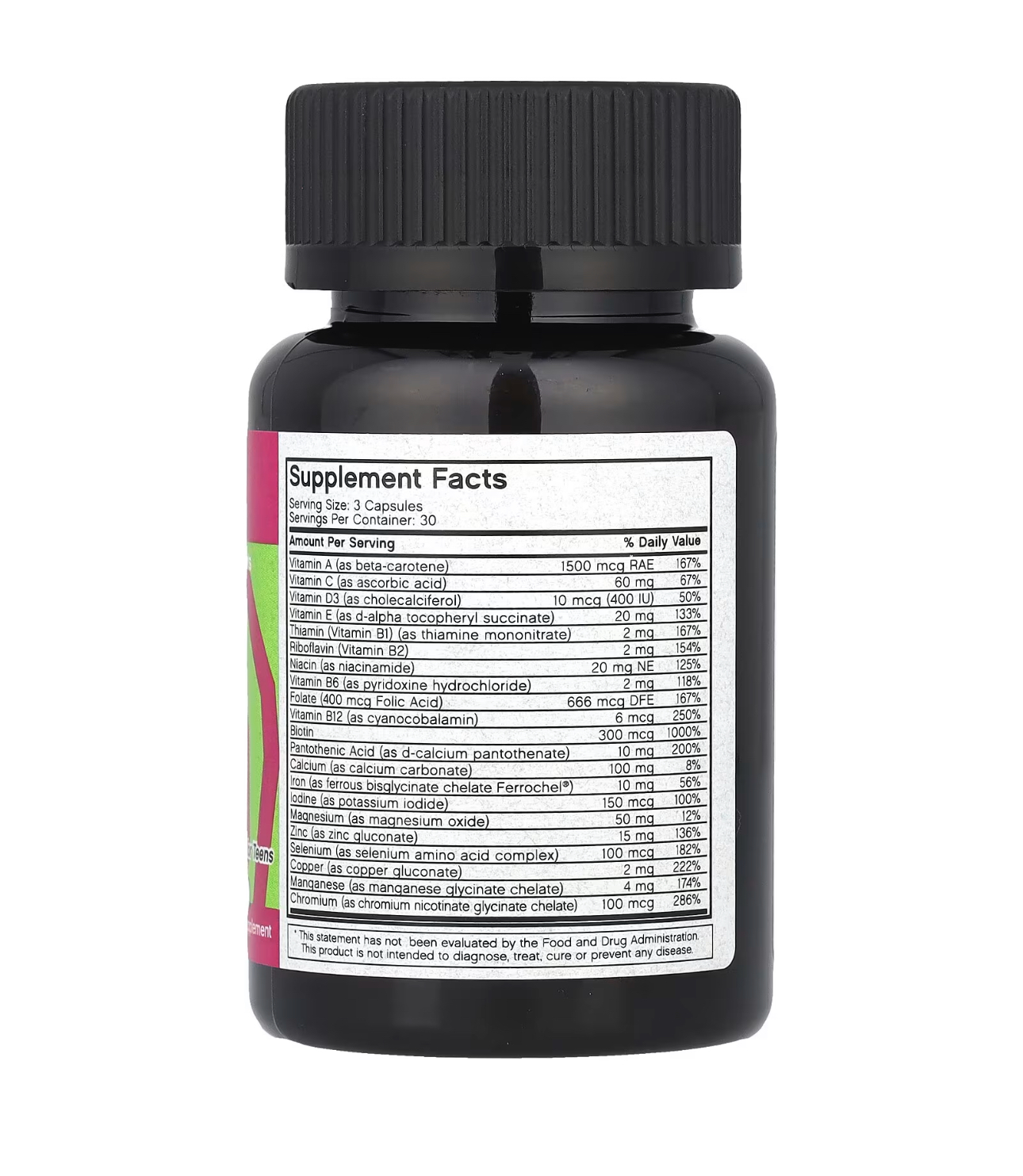 Futurebiotics, MV Teen, Мультивитамины для подростков, 90 капсул