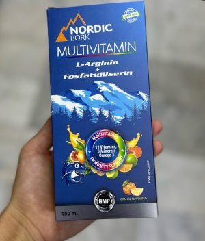 NORDIC BORK, Детские мультивитамины с Аргинином и Фосфатидилсерином для роста и развития, 150 мл