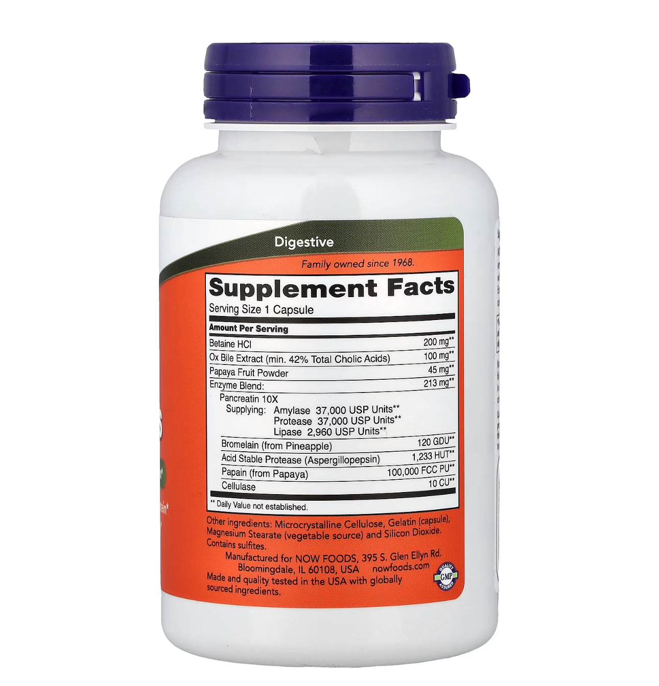 NOW, Super Enzymes, Супер энзимы, Ферменты пищеварительные,  90 капсул