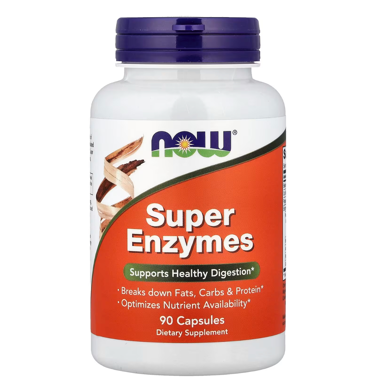 NOW, Super Enzymes, Супер энзимы, Ферменты пищеварительные,  90 капсул