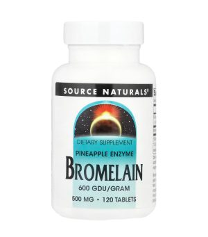 Source naturals, Bromelain, Бромелайн, 500 мг, 120 таблеток