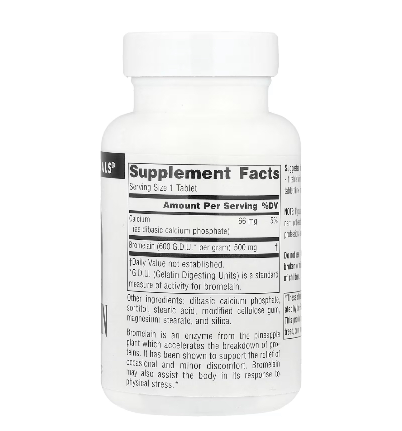 Source naturals, Bromelain, Бромелайн, 500 мг, 120 таблеток