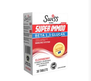 SWISS, SUPER IMMOO, Beta 1,3 glucan, Комплекс для поддержки иммунитета, 30 таблеток