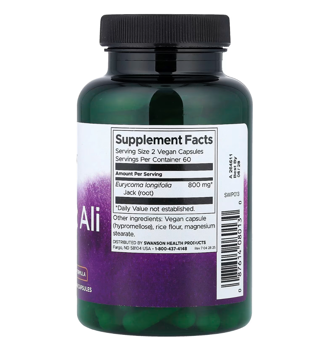 SWANSON, Tongkat Ali, Эврикома , 120 капсул