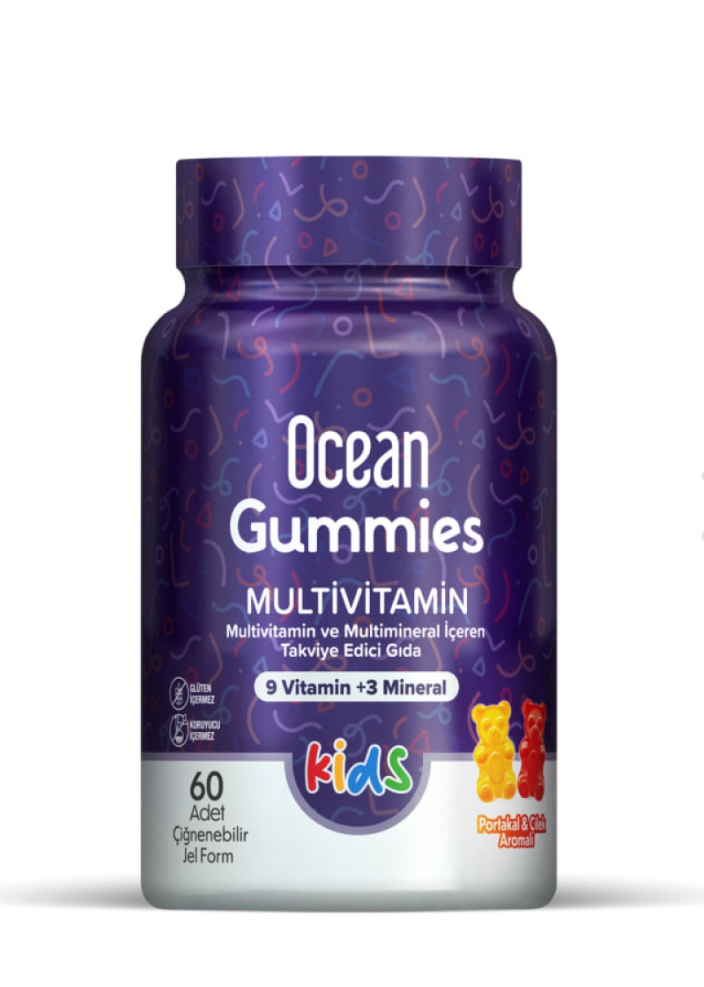 ORZAX, GUMMIES, Детские мультивитамины, 60 мармеладок в виде мишек