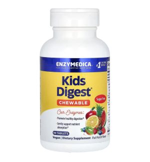 Enzymedica, Kids Digest, Детские пищеварительные ферменты, 90 жевательных таблеток