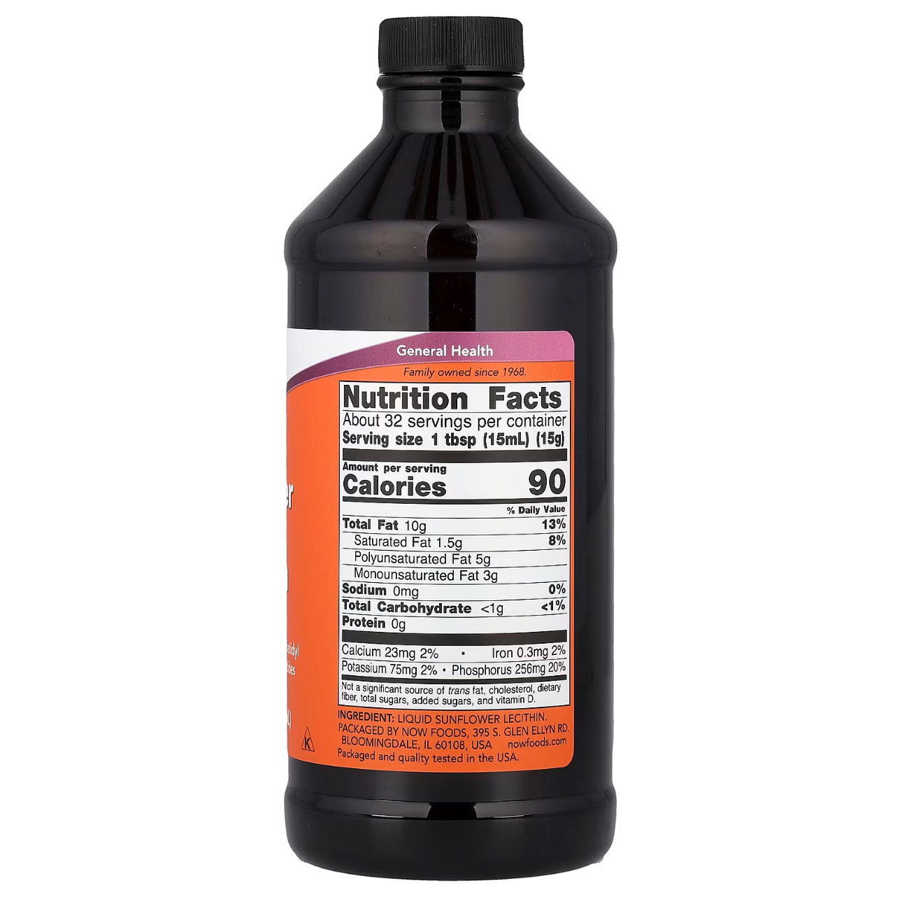 NOW, Подсолнечный лецитин жидкий, 473 мл