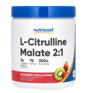 Nutricost, Л Цитруллина малат 2:1, 75 порций, 300 гр