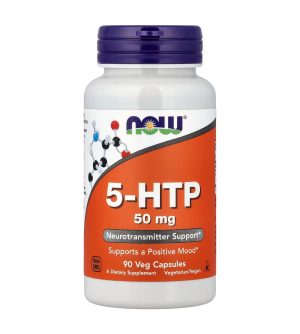 NOW 5 - HTP, 5 гидрокси триптофан, 50 мг, 90 капсул