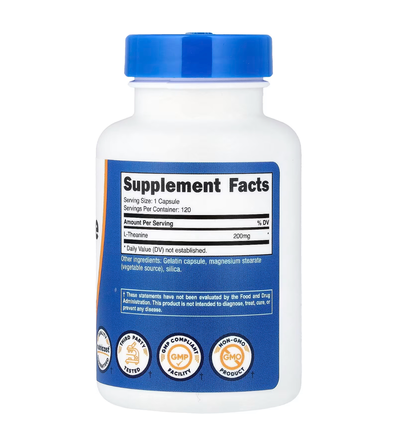 NUTRICOST, л-теанин, 200 мг, 120 капсул