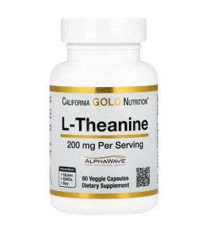 California GOLD Nutrition, л-теанин, 200 мг, 60 капсул