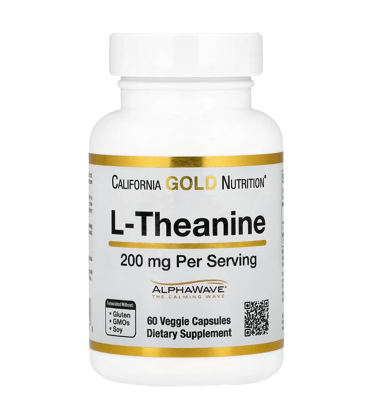 California GOLD Nutrition, л-теанин, 200 мг, 60 капсул