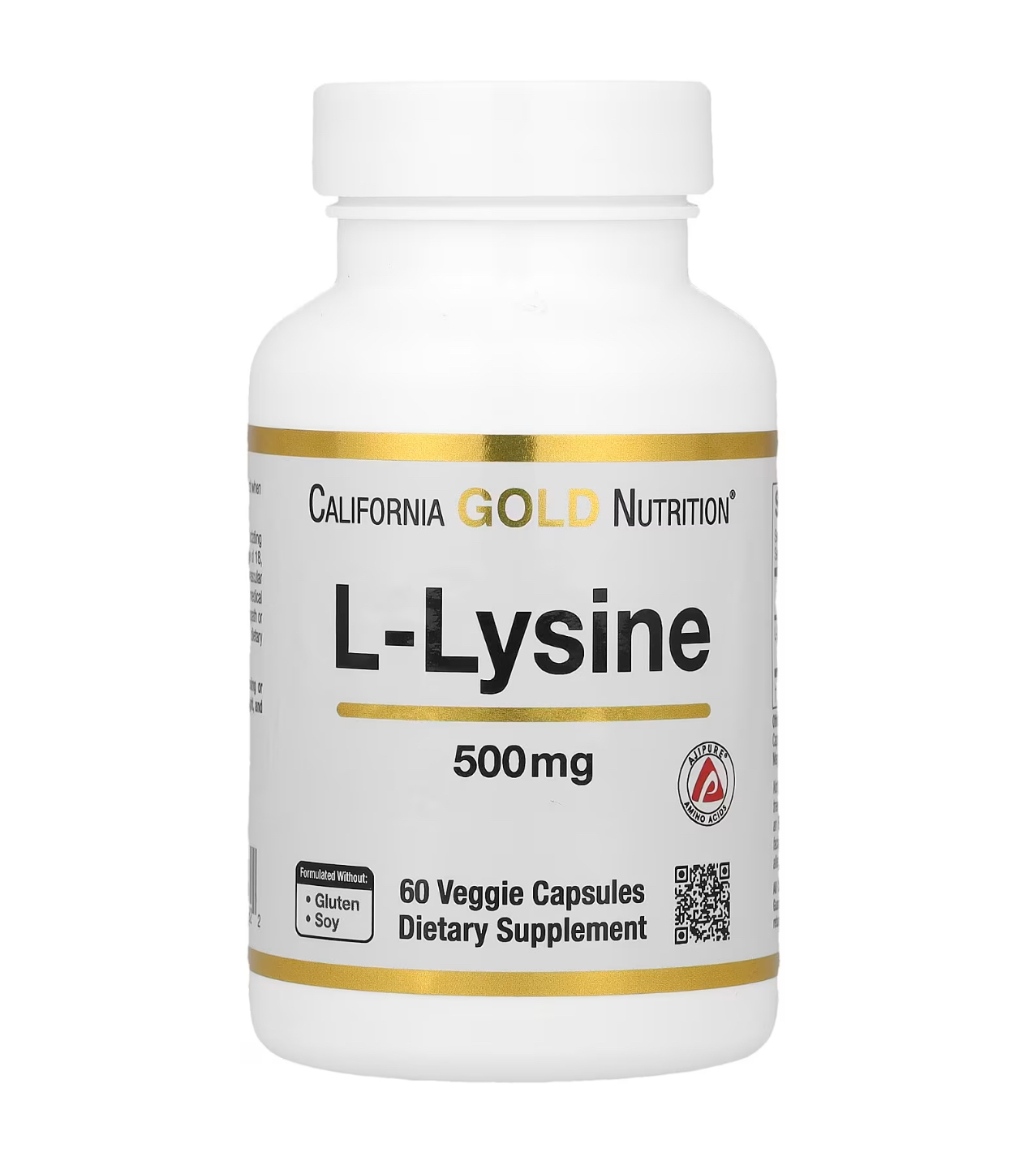 California GOLD Nutrition, Л- лизин, 500 мг, 60 капсул