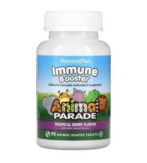 Natures Plus, Immune Booster, Animal parade,  Детский комплекс для иммунитета, 90 жевательных конфет