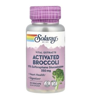 Solaray, Activated Broccoli, Активированный экстракт брокколи, 350 мг, 35 мг сульфорафан, 60 капсул