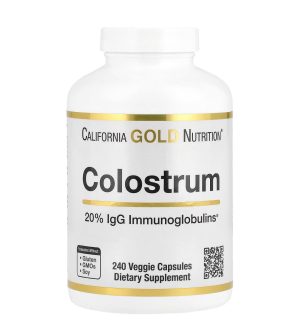 California Gold Nutrition, Colostrum, Колострум, Молозиво с 20% иммуноглобулинов IgG, 240 капсул