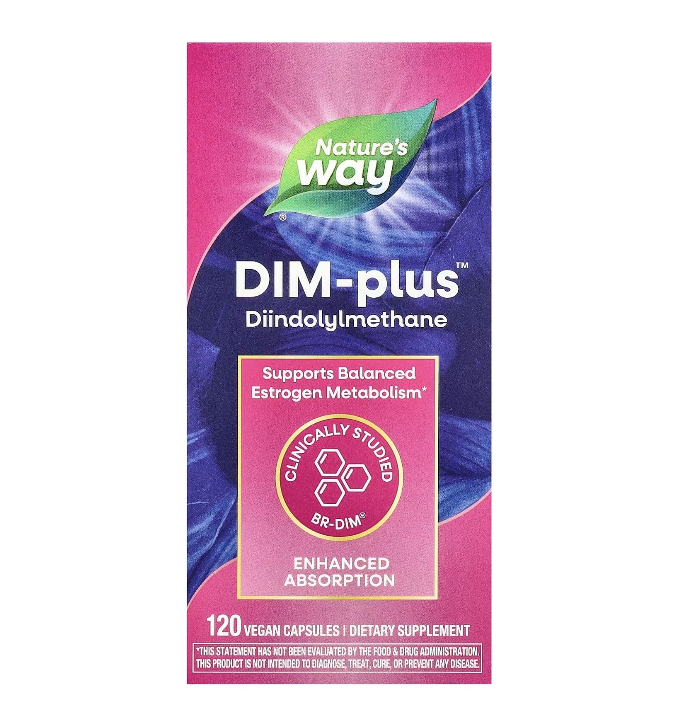 Natures Way, DIM PLUS, 100 мг, 120 капсул