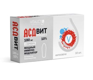 VITAUCT, АСД ВИТ, фракция 2, 10%,  фитосвечи, 10 шт