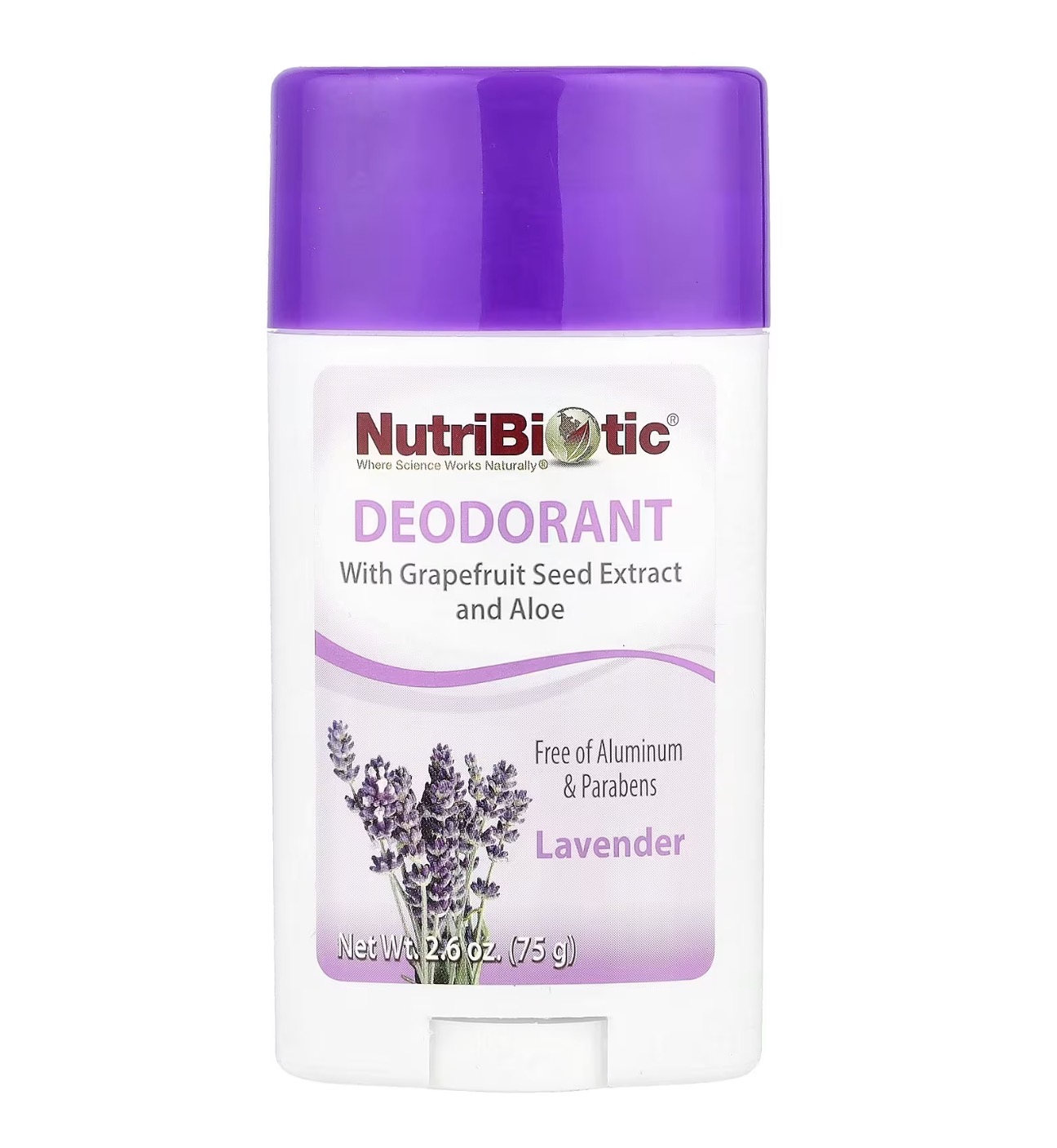 NUTRIBIOTIC, Натуральный дезодорант, в ассортименте, ароматы: лаванда, манго. 75 гр.