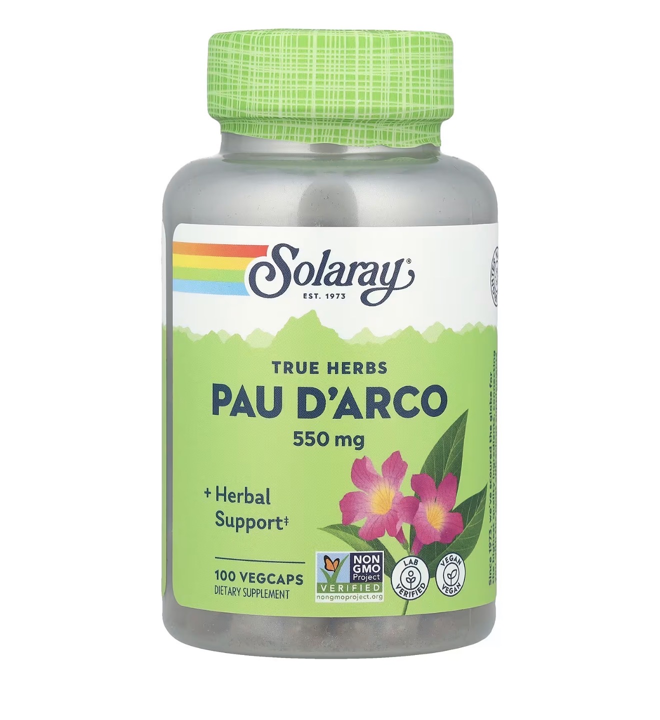 SOLARAY, Пау Дарко, 550 мг, 100 капсул