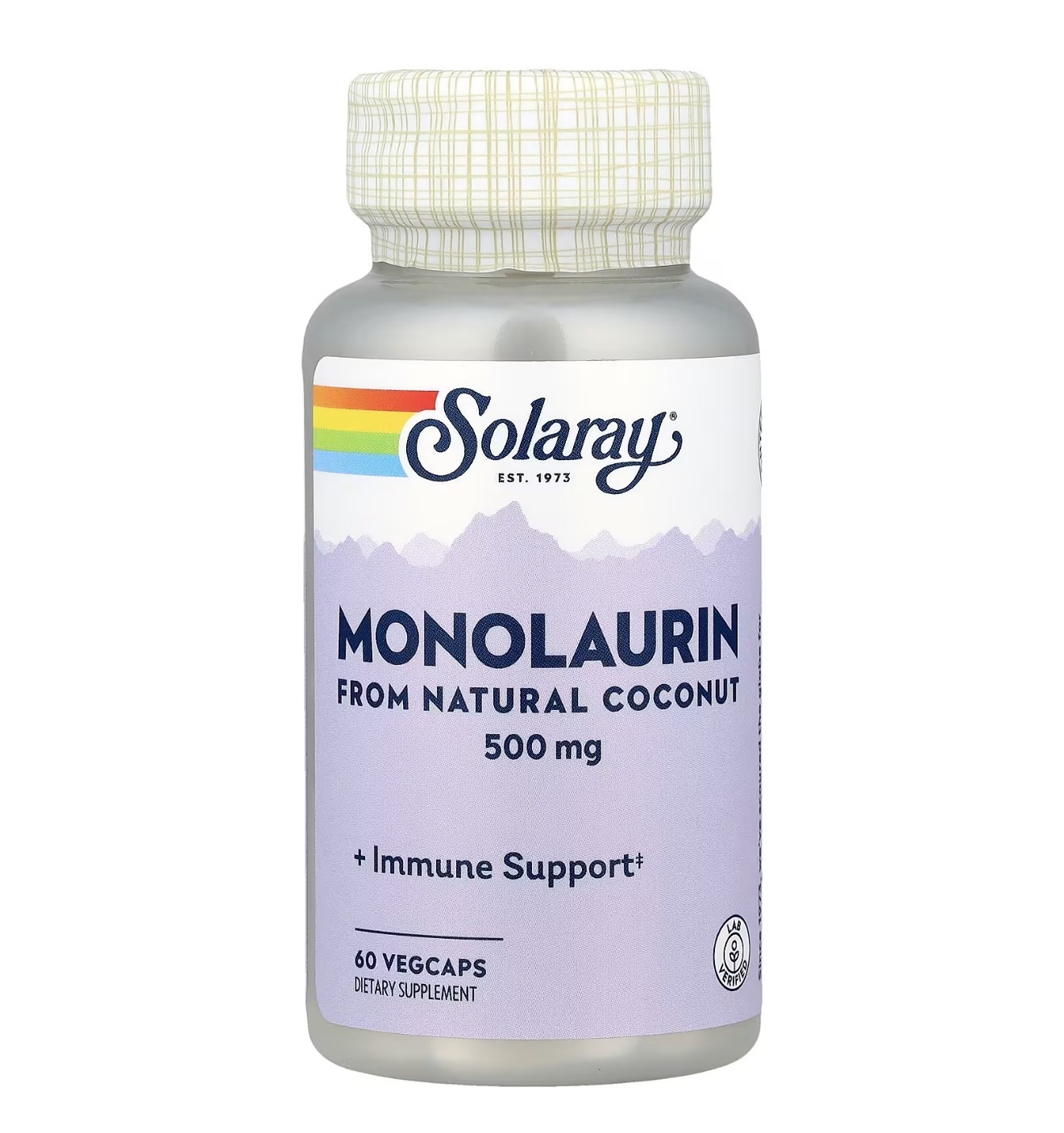 SOLARAY, Монолаурин, 500 мг, 60 капсул