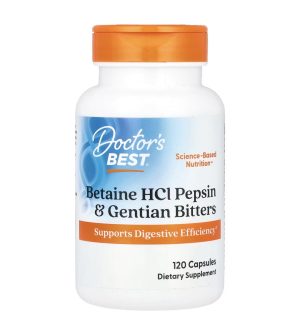 DOCTOR BEST, Бетаин Пепсин, 120 капсул