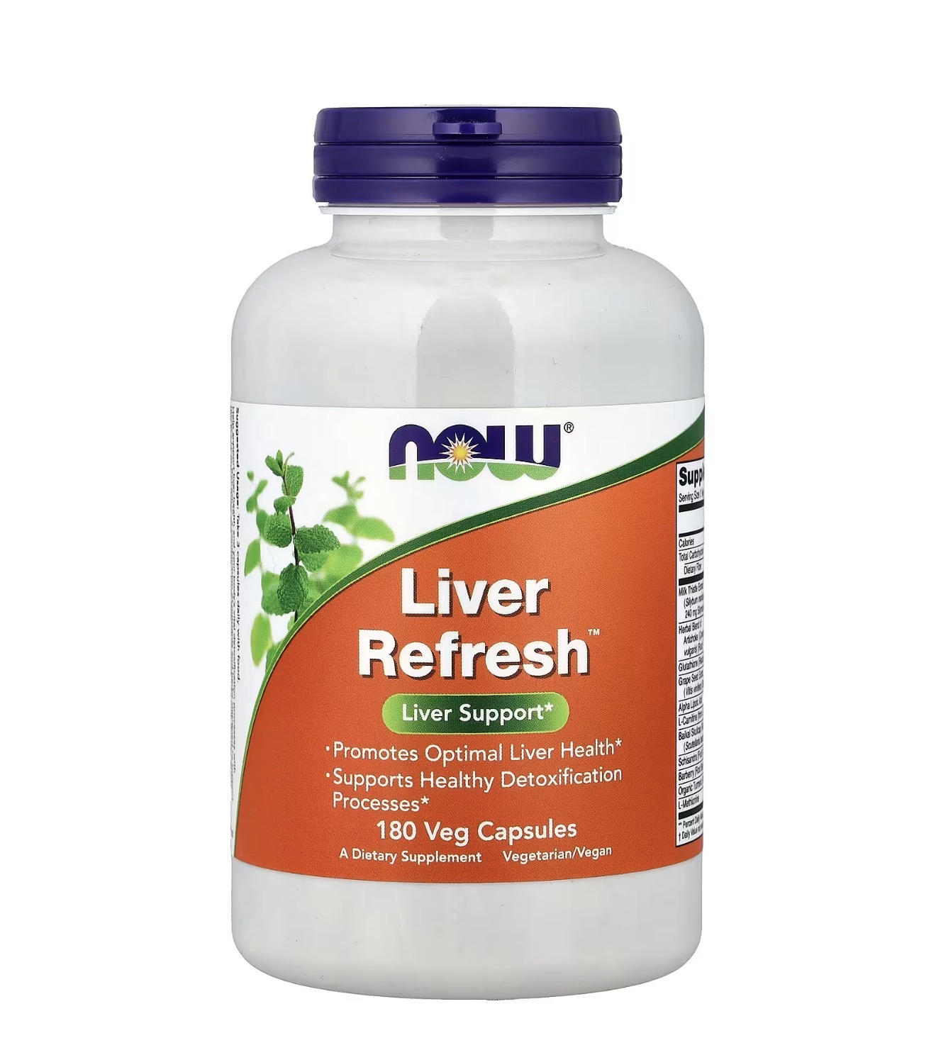 NOW, LIVER REFRESH, Поддержка для печени, 180 капсул