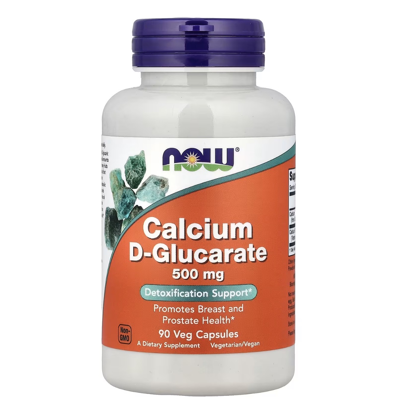 NOW, Calcium D-Glucarate, Кальций Д глюкорат, 500 мг, 90 капсул