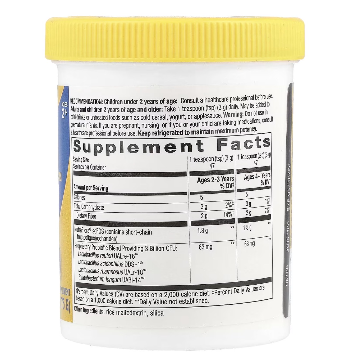 Natures Way, Примадофилус реутери, пробиотики, порошок, 141,75 гр