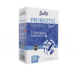 SWISS, probiotic, prebiotic, Про и пребиотики, 7 штамов, 30 капсул
