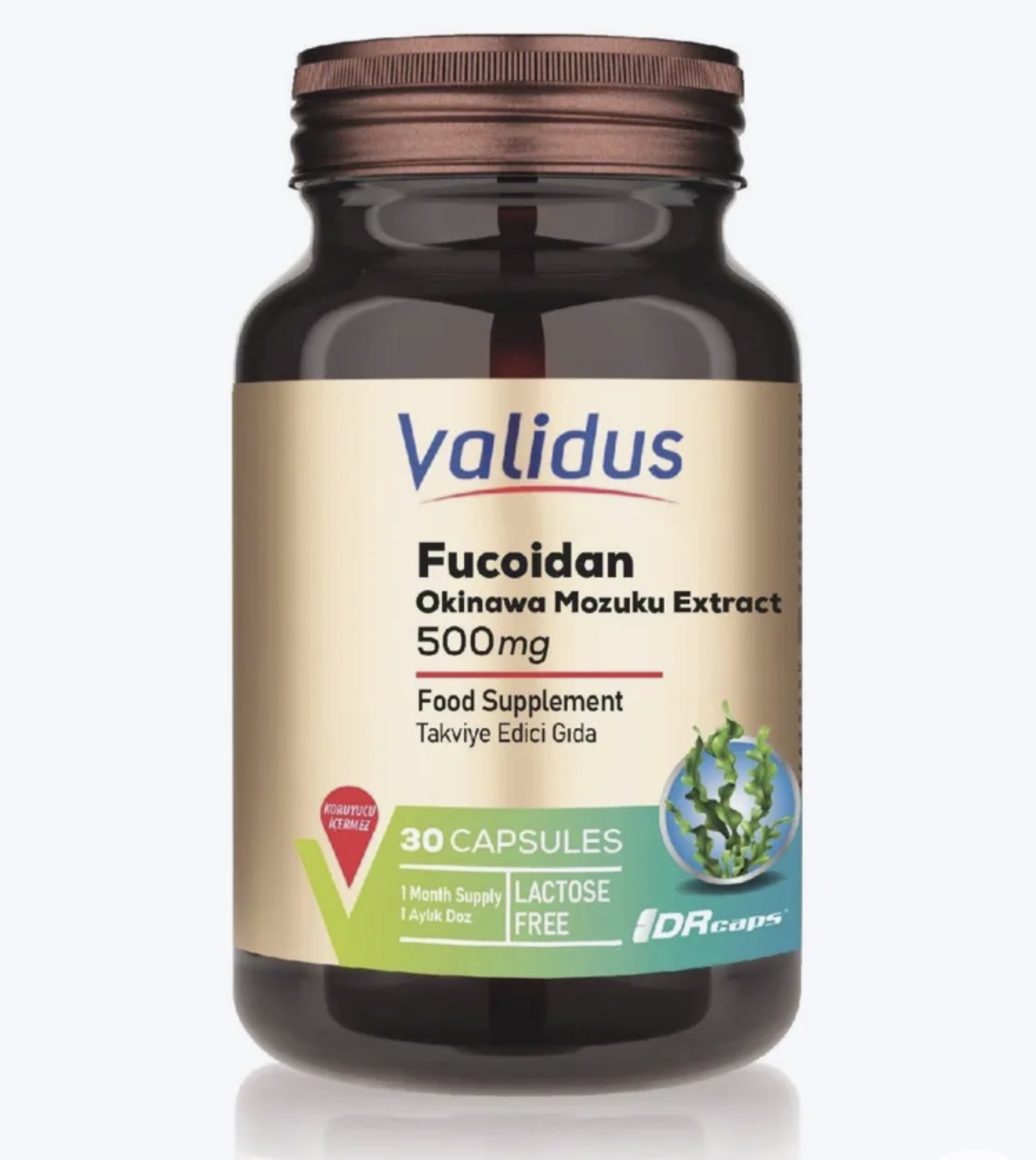 VALIDUS, Фукоидан, 500 мг, 30 капсул