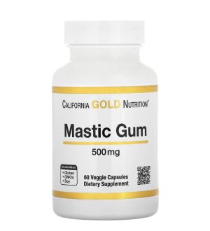 CALIFORNIA GOLD NUTRITION, MASTIC GUM, Мастиковая смола, 500 мг, 60 капсул