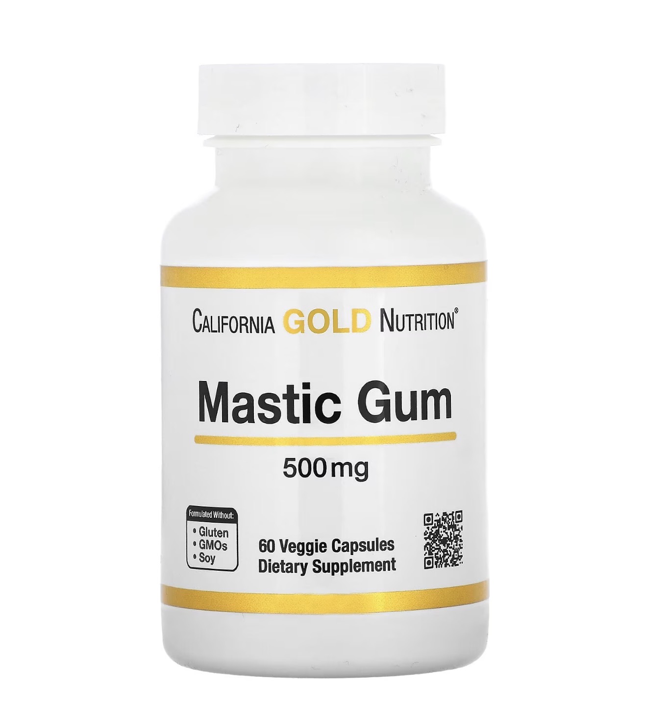 CALIFORNIA GOLD NUTRITION, MASTIC GUM, Мастиковая смола, 500 мг, 60 капсул