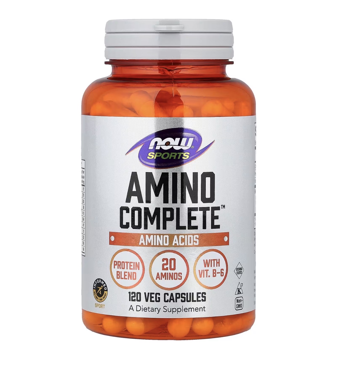NOW SPORTS, Аминокомплекс, Aminocomplete, 120 капсул