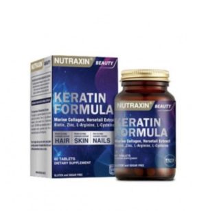 NUTRAXIN, KERATIN FORMULA, Кожа, ногти, волосы, 60 таблеток