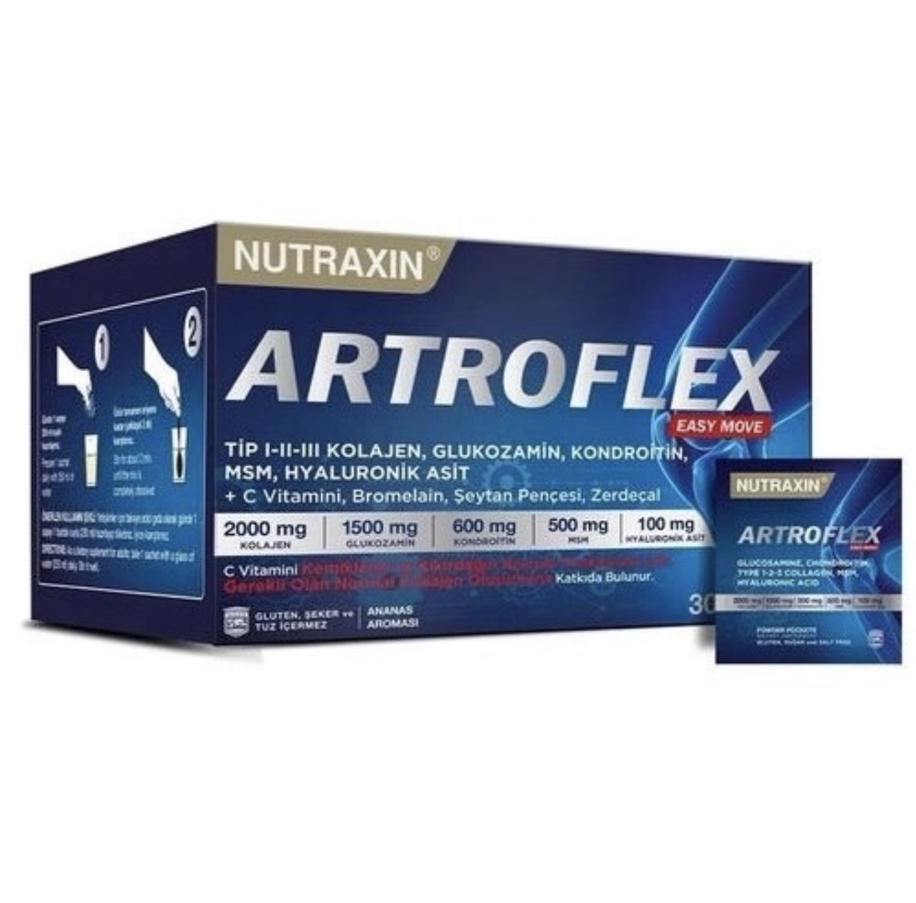 Nutraxsin atroflex easy move для суставов и мышц, 30 саше. С обезболивающим и противовоспалительным эффектом