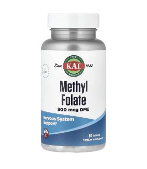 KAL, Methylfolate, Метилфолат, 800 мкг, 90 таблеток