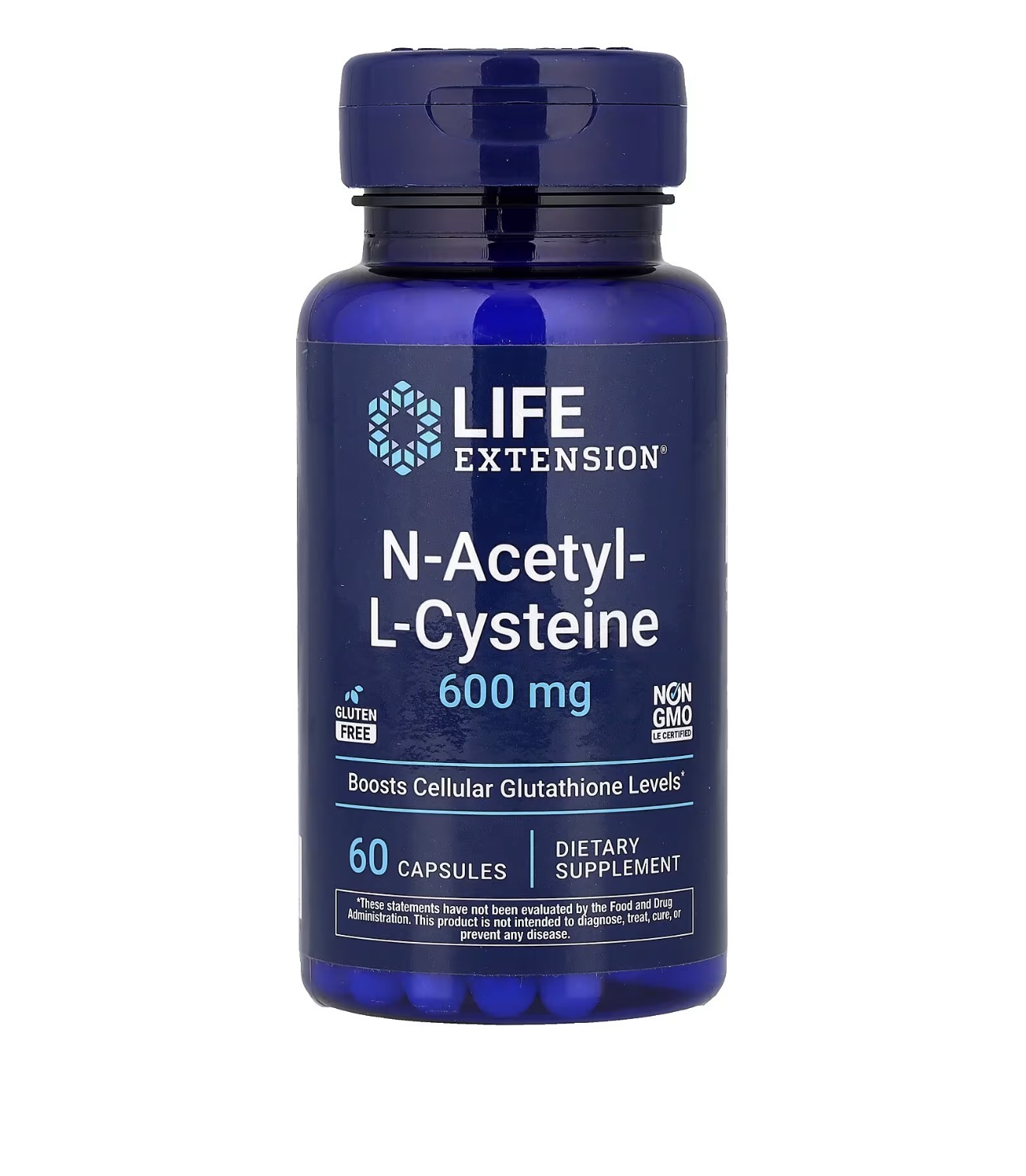 Life Extension, NAC, Нак, 600 мг, 60 капсул