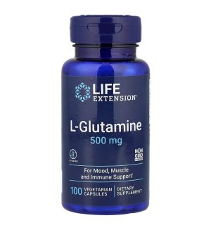 Life Extension, Л-Глютамин, 500 мг, 100 капсул