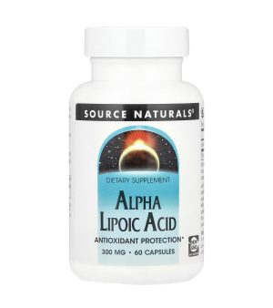 Source Naturals, Альфа липоевая кислота, 300 мг, 60 капсул