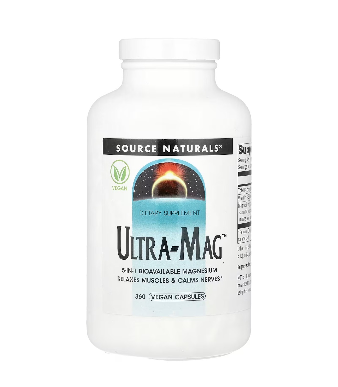 Source Naturals, Ultra - Mag, Ультра маг, комплекс магния, 360 капсул