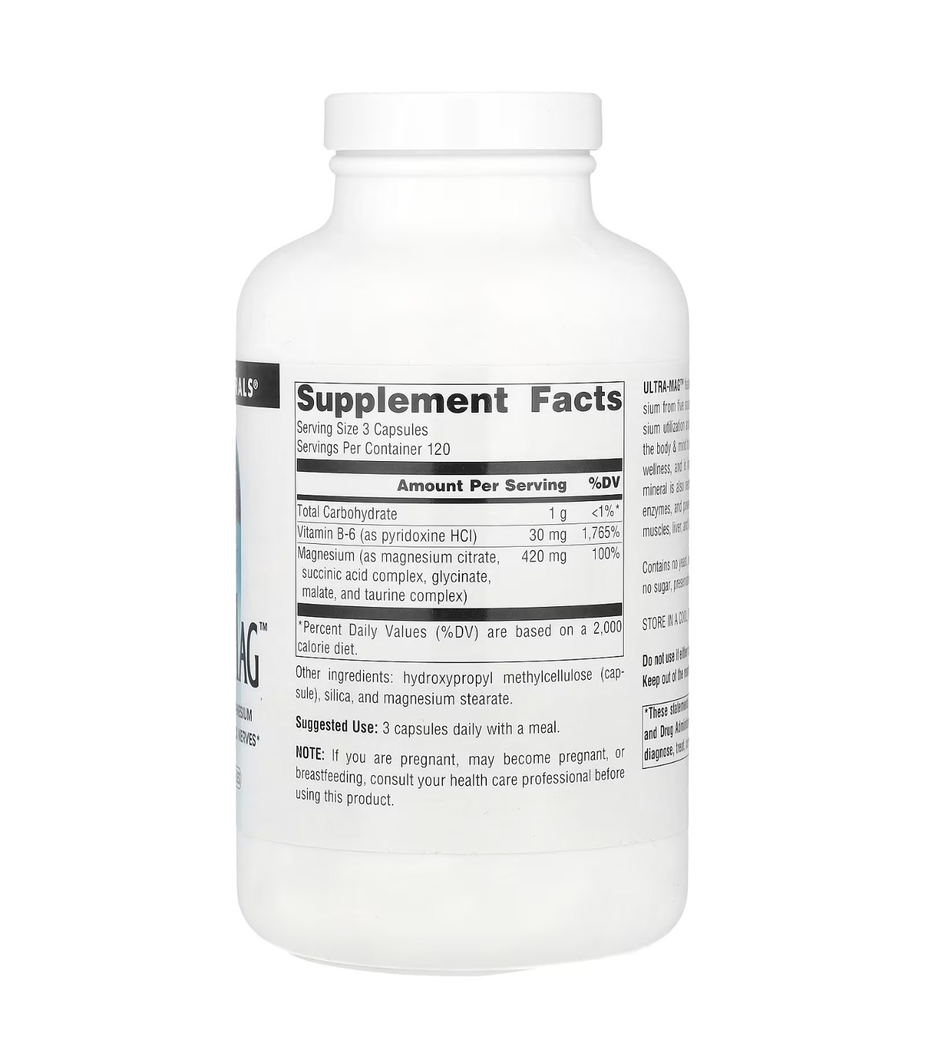 Source Naturals, Ultra - Mag, Ультра маг, комплекс магния, 360 капсул