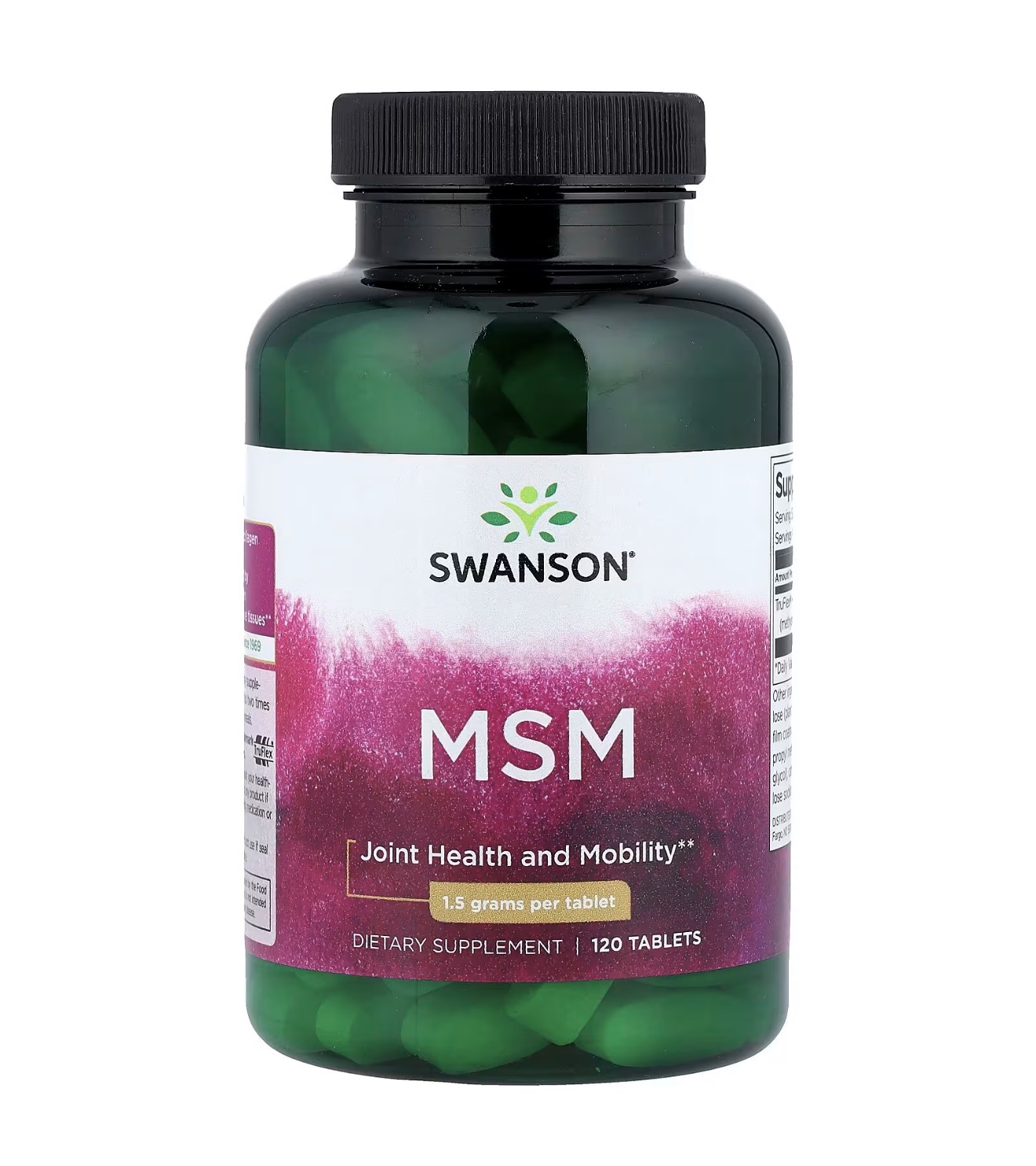 Swanson, MSM, Мсм, Сера, 1500 мг, 120 таблеток
