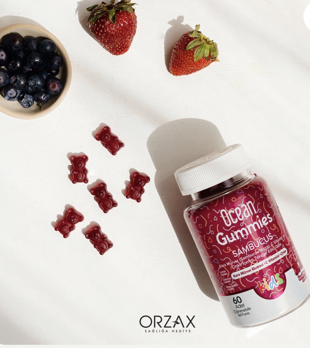 ORZAX, Gummies, sambucus, Комплекс для иммунитета, 60 мармеладок