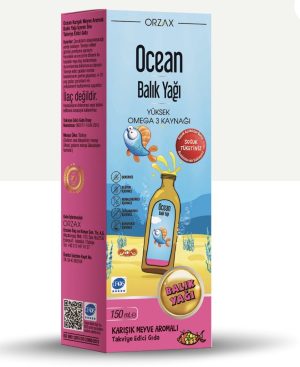 ORZAX, Ocean, Омега 3, 740 epa/470dha, 150 мл, фруктовый вкус