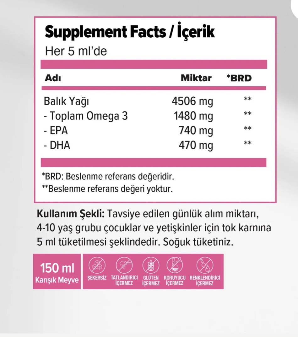ORZAX, Ocean, Омега 3, 740 epa/470dha, 150 мл, фруктовый вкус