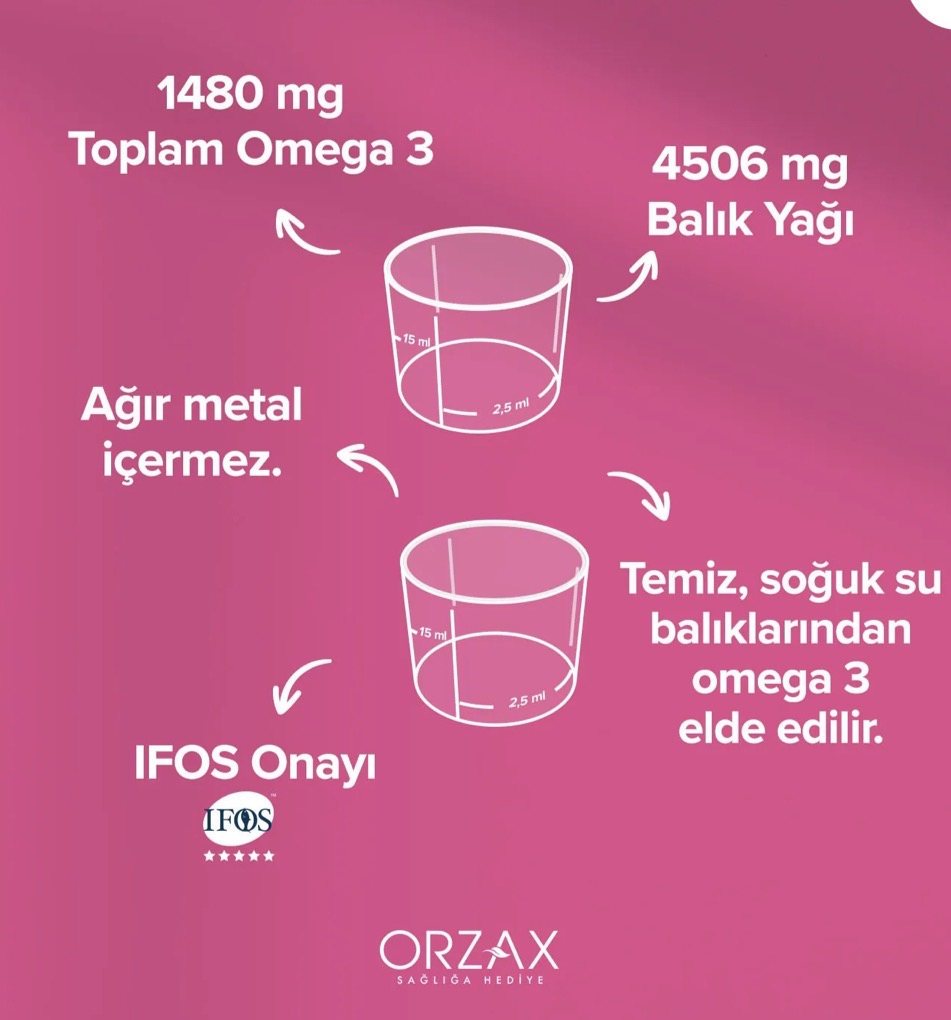 ORZAX, Ocean, Омега 3, 740 epa/470dha, 150 мл, фруктовый вкус